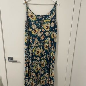 Torrid Floral Sleeveless Maxi Dress